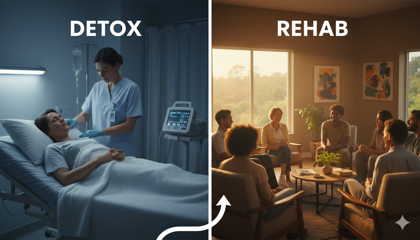 Detox vs. Rehab: Understanding the Difference