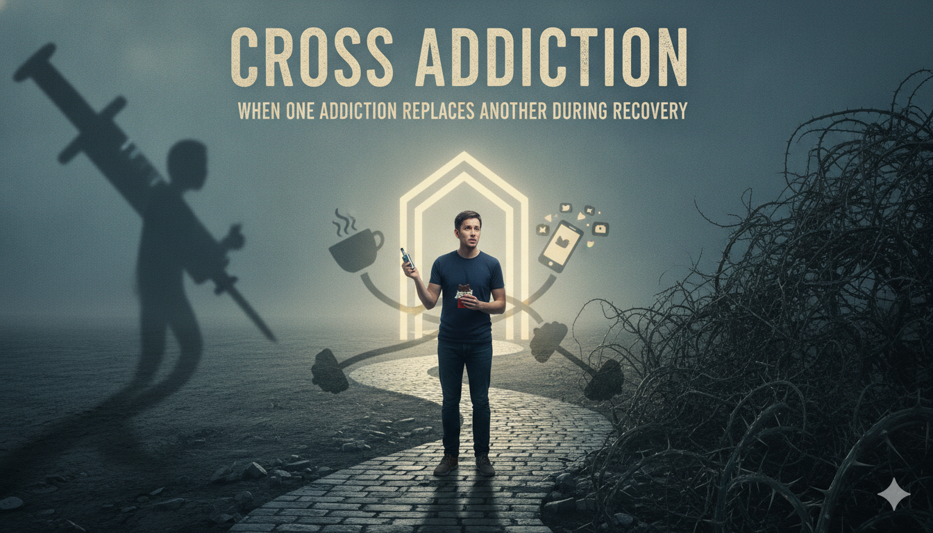 Cross addiction during recovery and the risk of replacing one addiction with another