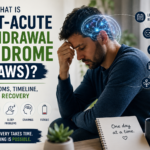 Person in addiction recovery experiencing Post-Acute Withdrawal Syndrome symptoms