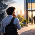 Man returning to work after addiction treatment and rebuilding his professional life